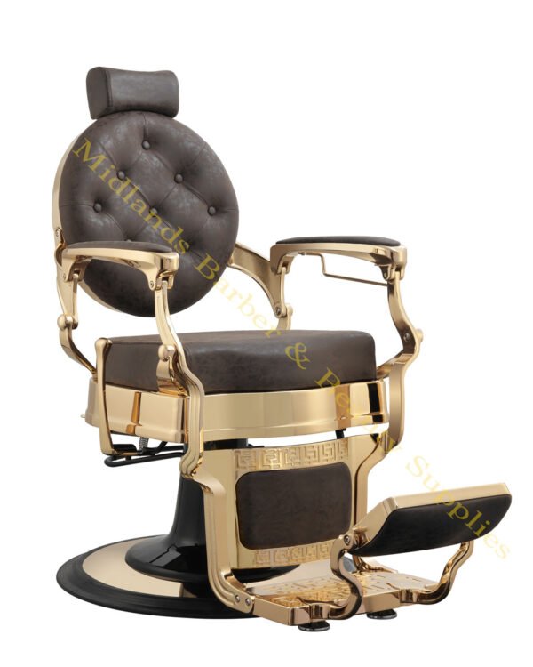 Barber Chair Gold Brown
