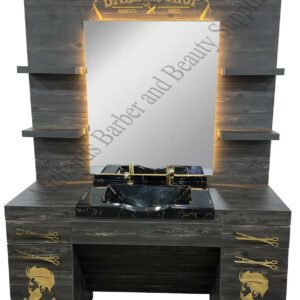 barber shop unit mirror station