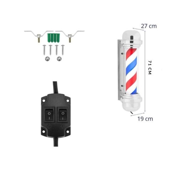 Barber-pole LED