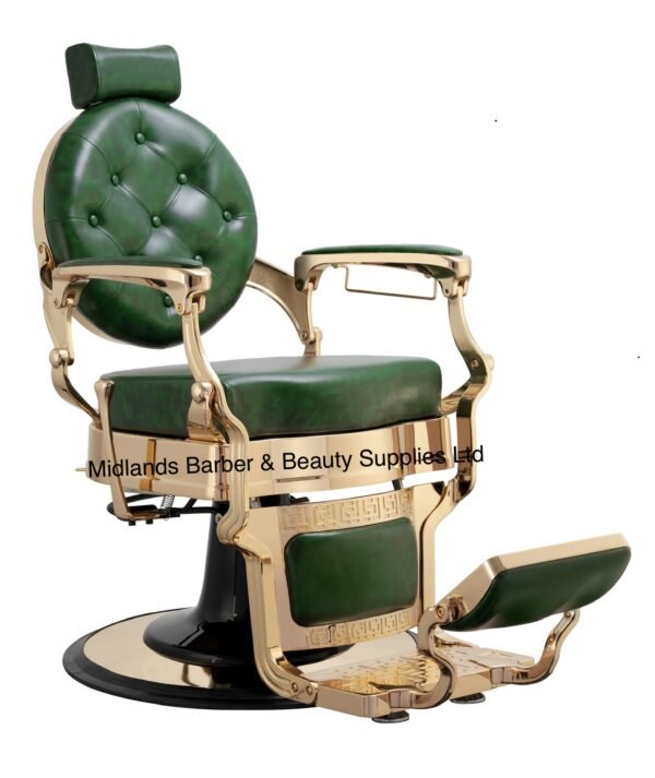 Barber Chair Green Gold