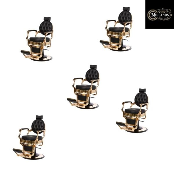 barber chair gold black uk