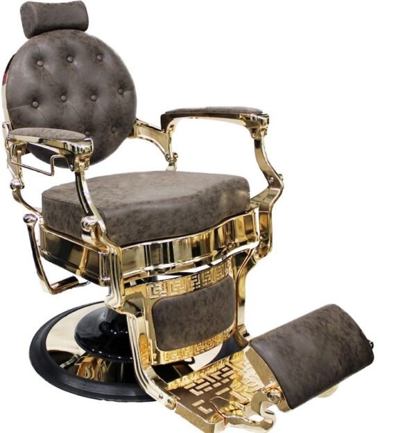 Barber chair Gold Brown