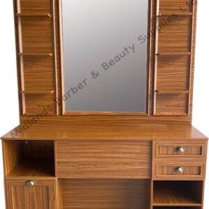 Barbershop Unit Mirror Station Light Brown