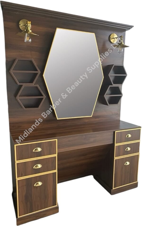 Barbershop Mirror Unit Station - Image 2