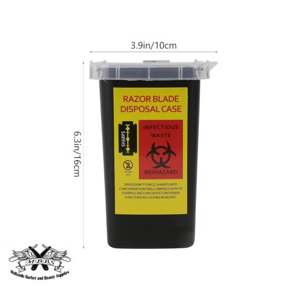 Blade disposal bin container