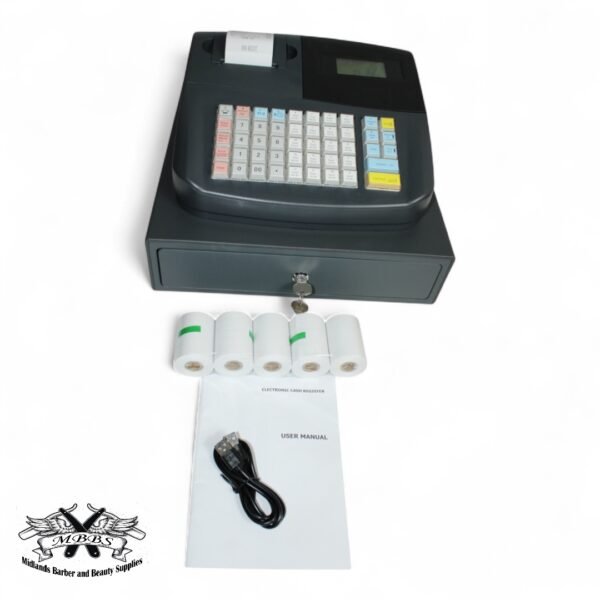 electronic cash register, cash register till with drawer